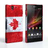 Caseflex Sony Xperia Z Retro Canada Flag Case