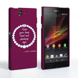 Caseflex Sony Xperia Z Chanel Diamond And Pearls Quote Case - Mobile Madhouse