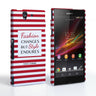 Sony Xperia Z Chanel Fashion Changes Quote Case – Red