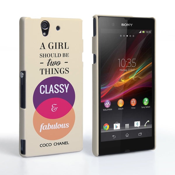 Caseflex Sony Xperia Z Chanel ‘Classy And Fabulous’ Quote Case - Mobile Madhouse