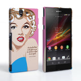 Caseflex Sony Xperia Z Marilyn Monroe ‘Fear Is Stupid’ Quote Case - Mobile Madhouse