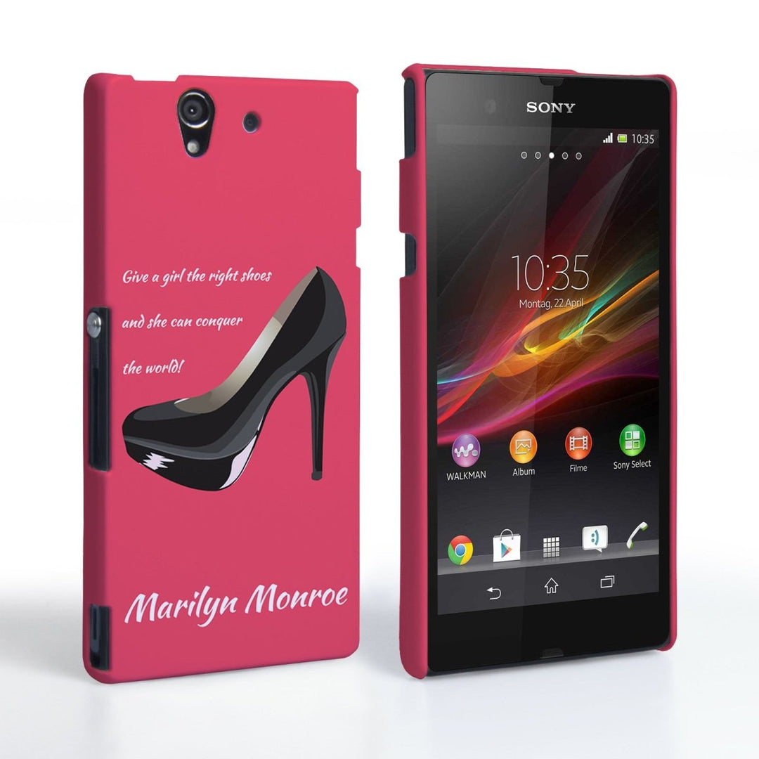 Caseflex Sony Xperia Z Marilyn Monroe ‘Shoe’ Quote Case - Mobile Madhouse