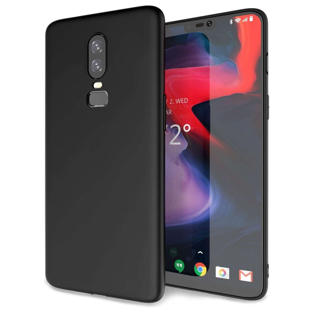 OnePlus 6 Matte TPU Gel - Solid Black - Mobile Madhouse