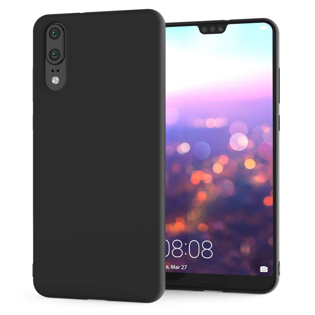 Huawei P20 Matte TPU Gel - Solid Black - Mobile Madhouse