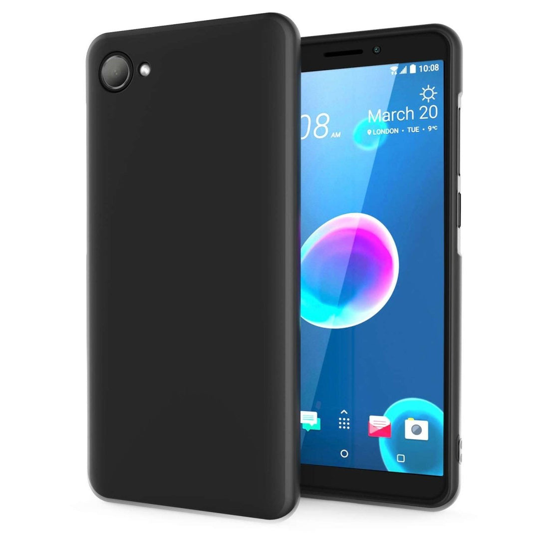 HTC Desire 12 Matte TPU Gel - Solid Black - Mobile Madhouse