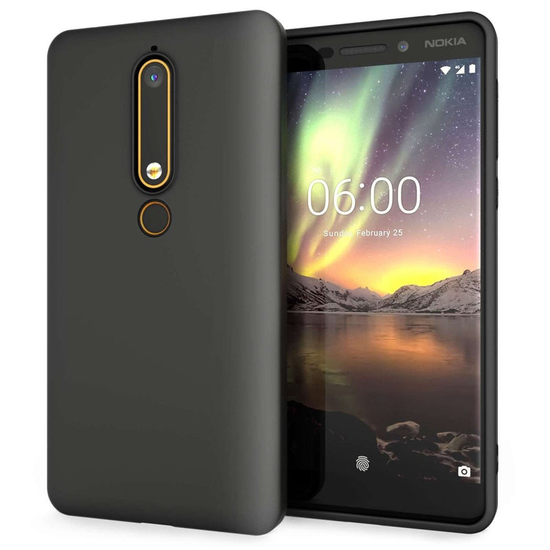 Nokia 6 (2018) Matte TPU Gel - Solid Black - Mobile Madhouse