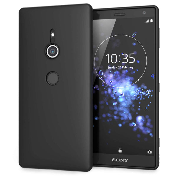 Sony Xperia XZ2 Matte TPU Silicone - Solid Black - Mobile Madhouse