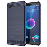 HTC Desire 12 Carbon Anti Fall TPU Case - Blue - Mobile Madhouse