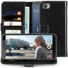 HTC Desire 12 PU Leather ID Stand Wallet - Black