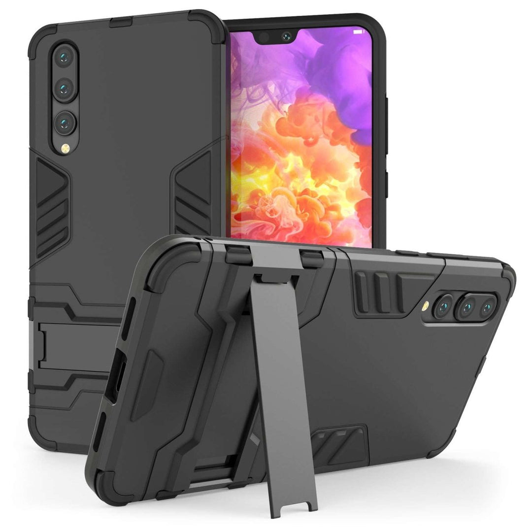 Huawei P20 Pro Armour Kickstand - Steel Black - Mobile Madhouse
