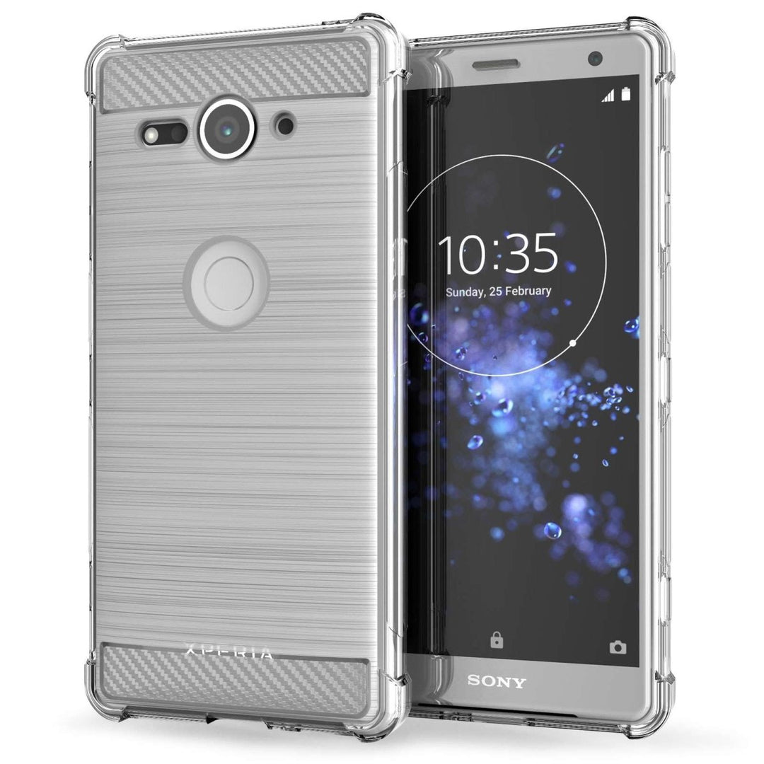 Sony Xperia XZ2 Compact Carbon Anti Fall TPU Case - Clear - Mobile Madhouse