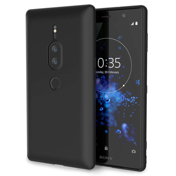 Sony Xperia XZ2 Premium Matte TPU Gel - Solid Black - Mobile Madhouse