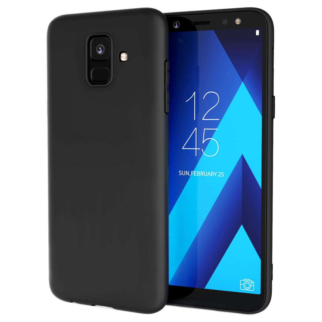 Samsung Galaxy A6 (2018) Matte TPU Gel - Solid Black - Mobile Madhouse