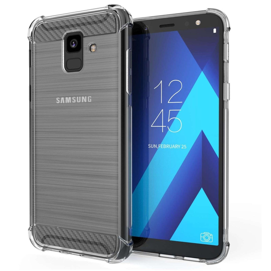 Samsung Galaxy A6 (2018) Carbon Anti Fall TPU Case - Clear - Mobile Madhouse