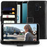 Samsung Galaxy A6 (2018) PU Leather ID Stand Wallet - Black