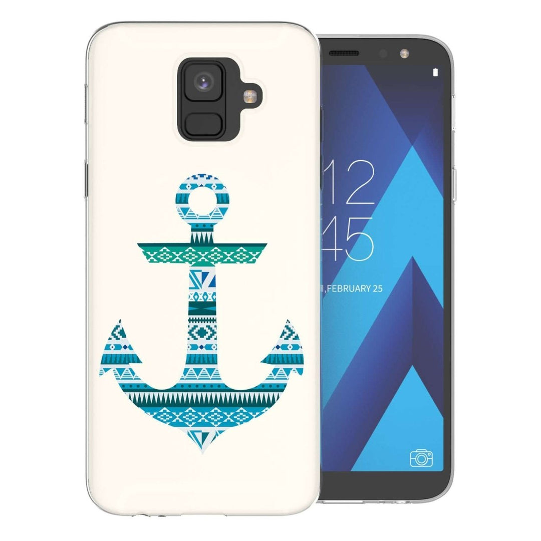 Samsung A6 (2018) Aztec Blue Anchor TPU Gel Case - Mobile Madhouse