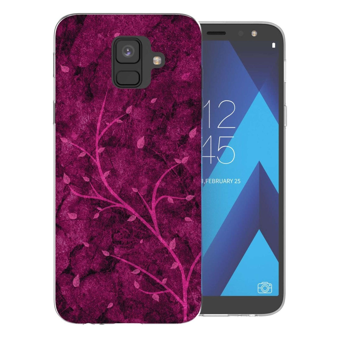 Samsung A6 (2018) Pink Tree TPU Gel Case - Mobile Madhouse