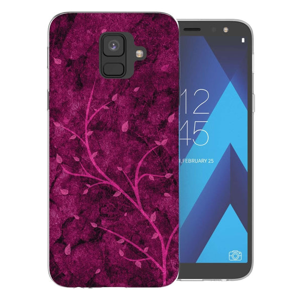 Samsung A6 (2018) Pink Tree TPU Gel Case - Mobile Madhouse