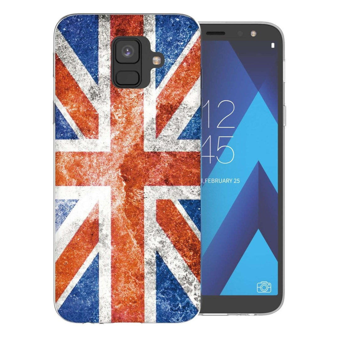 Samsung A6 (2018) Retro Union Jack Flag TPU Gel Case - Mobile Madhouse