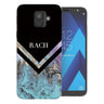 Samsung A6 (2018) Black Blue Arrow Personalised TPU Gel Case