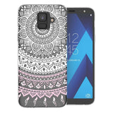 Samsung A6 (2018) Mandala TPU Gel Case - White - Mobile Madhouse