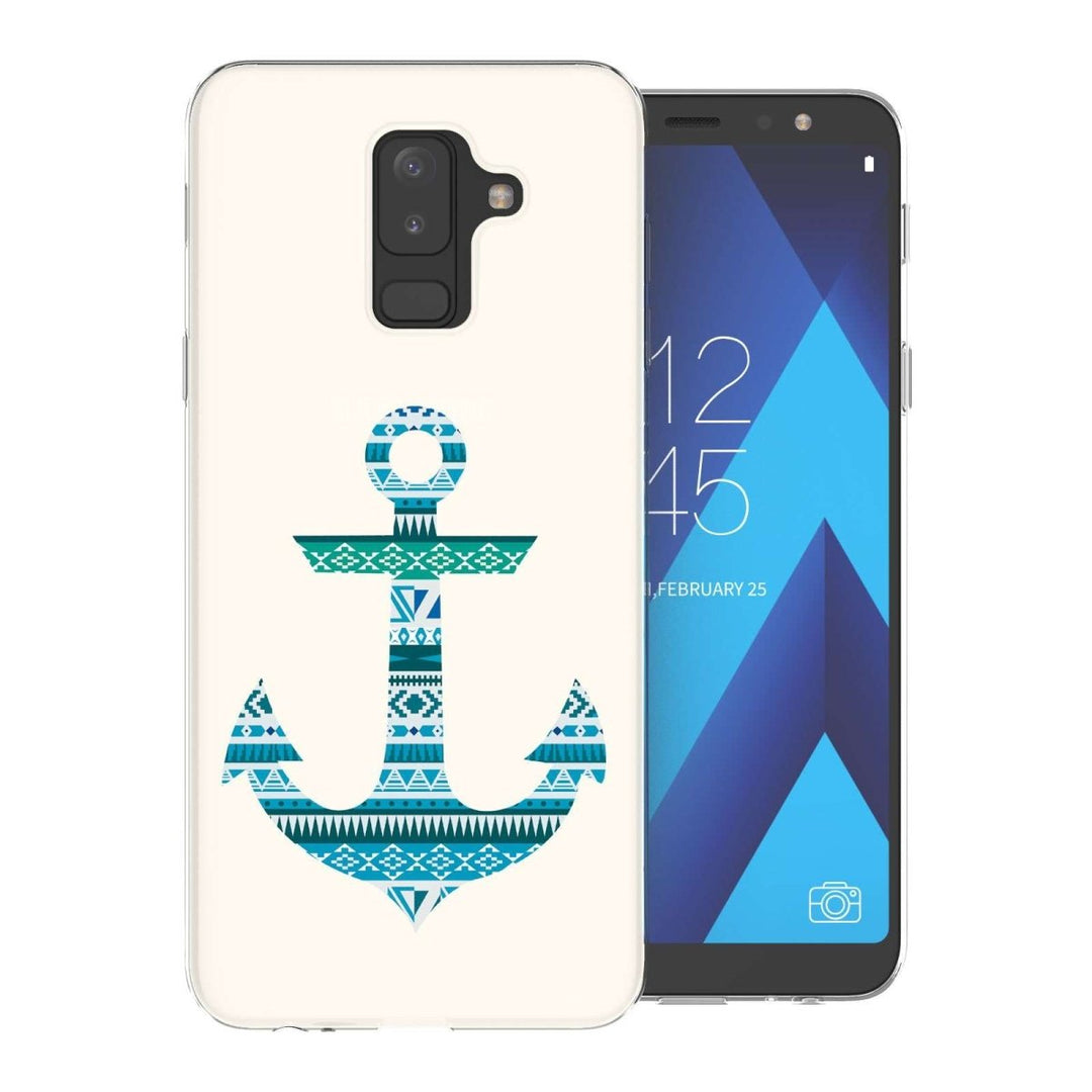 Samsung A6 Plus (2018) Aztec Blue Anchor TPU Gel Case - Mobile Madhouse