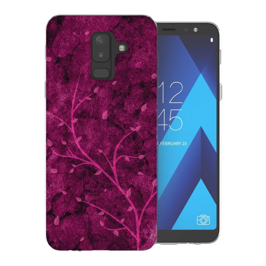Samsung A6 Plus (2018) Pink Tree TPU Gel Case - Mobile Madhouse