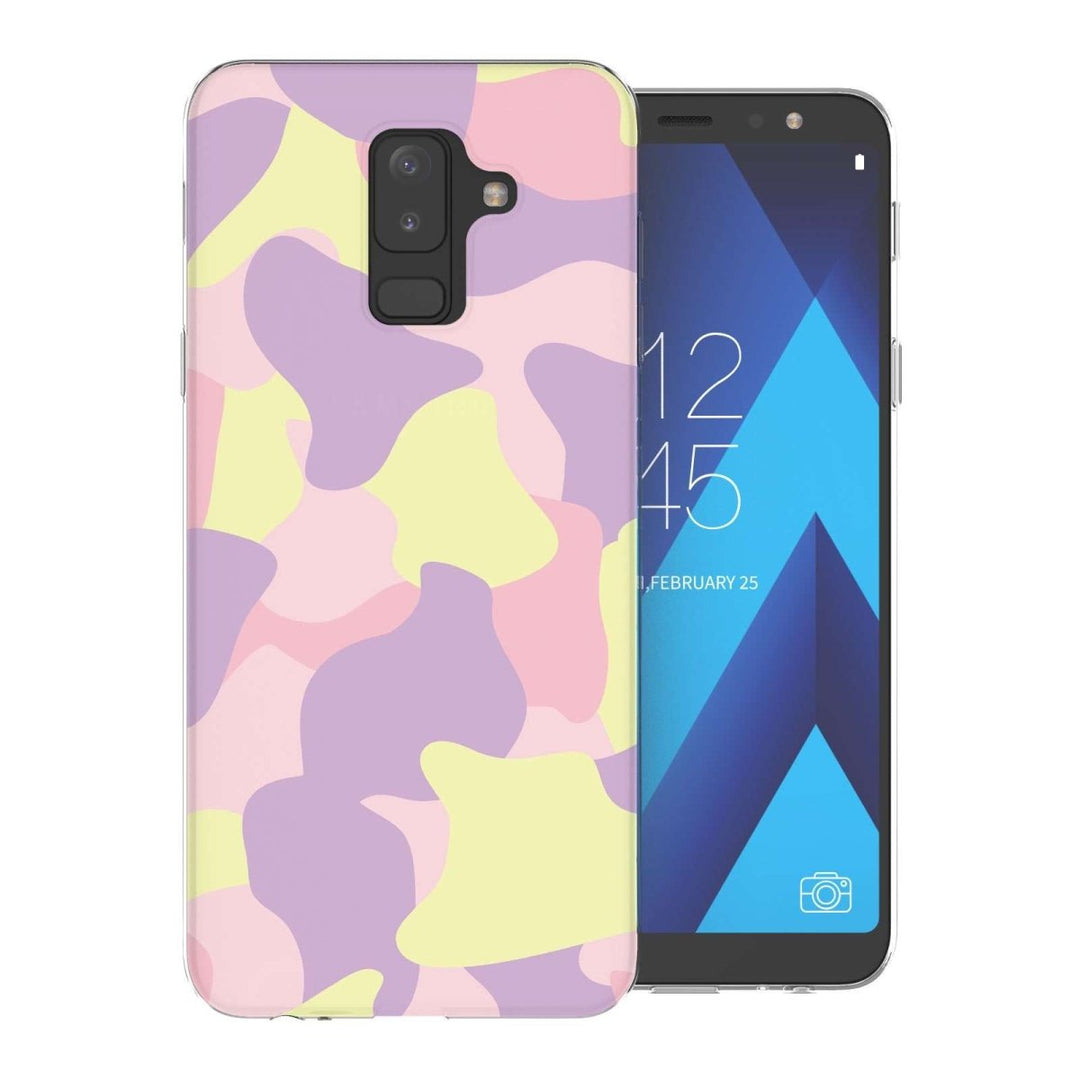 Samsung A6 Plus (2018) Pink Camouflage TPU Gel Case - Mobile Madhouse