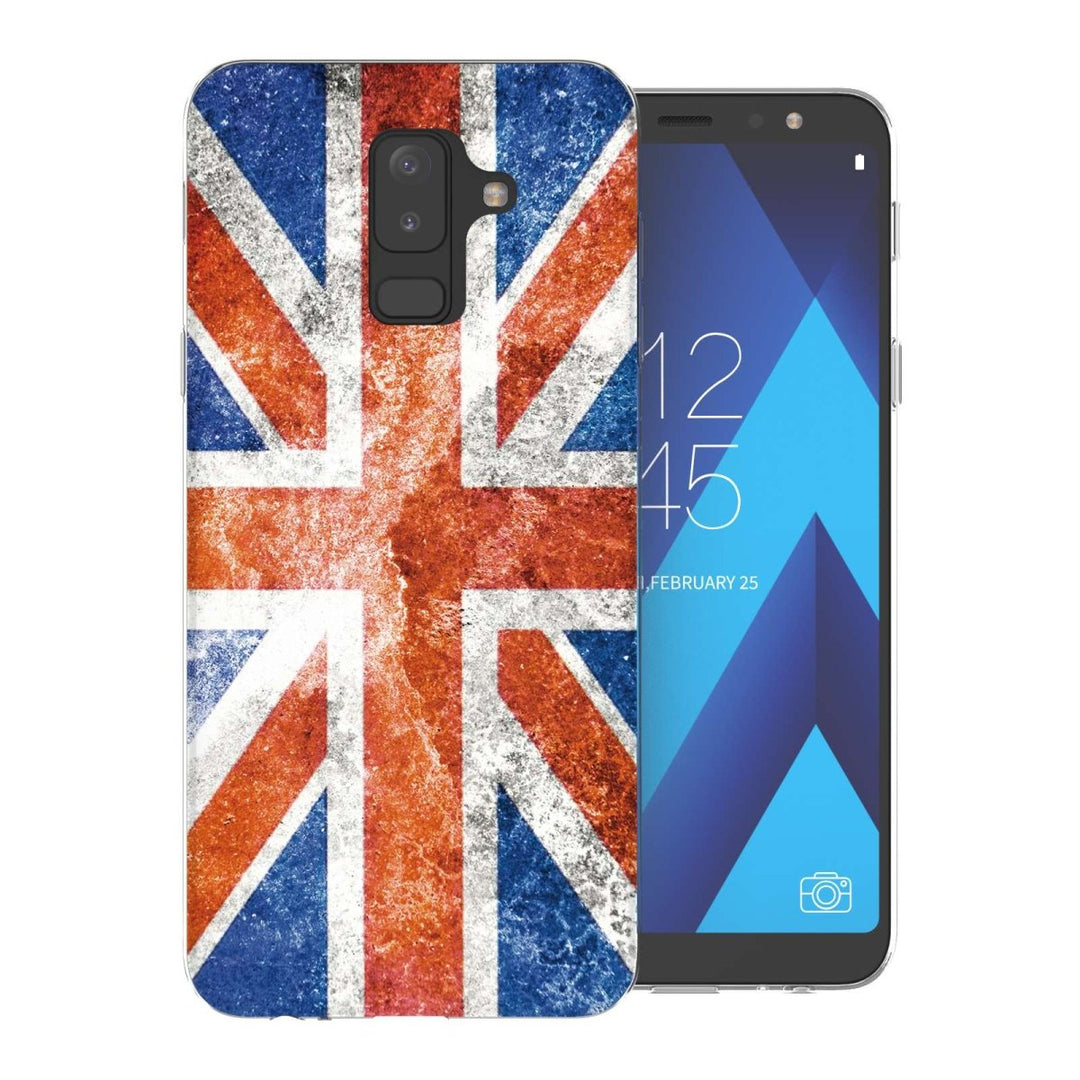 Samsung A6 Plus (2018) Retro Union Jack Flag TPU Gel Case - Mobile Madhouse