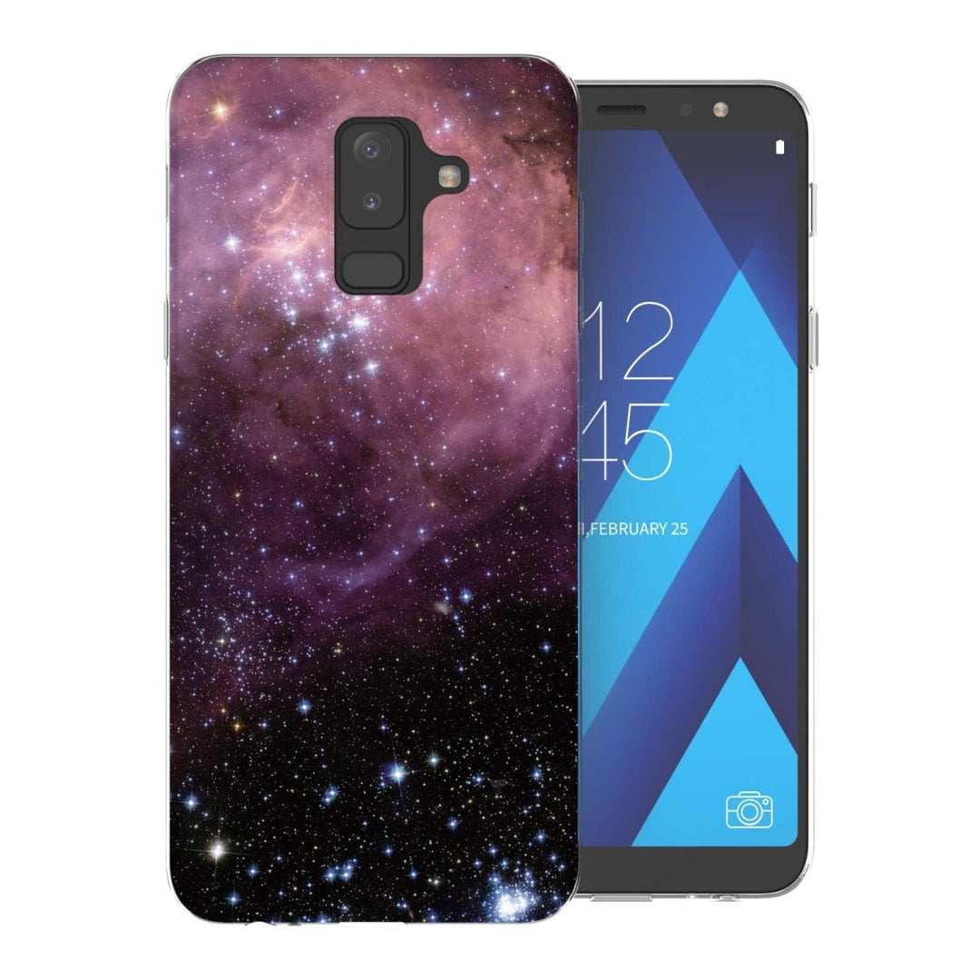 Samsung A6 Plus (2018) Purple & Black Constellation TPU Gel Case - Mobile Madhouse