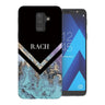 Samsung A6 Plus (2018) Black Blue Arrow Personalised TPU Gel Case