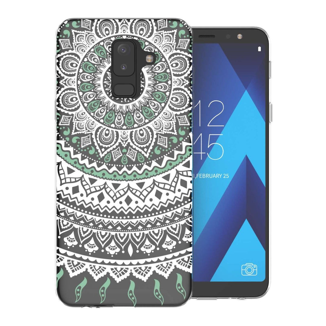Samsung A6 Plus (2018) Mandala TPU Gel Case - Mint Green - Mobile Madhouse