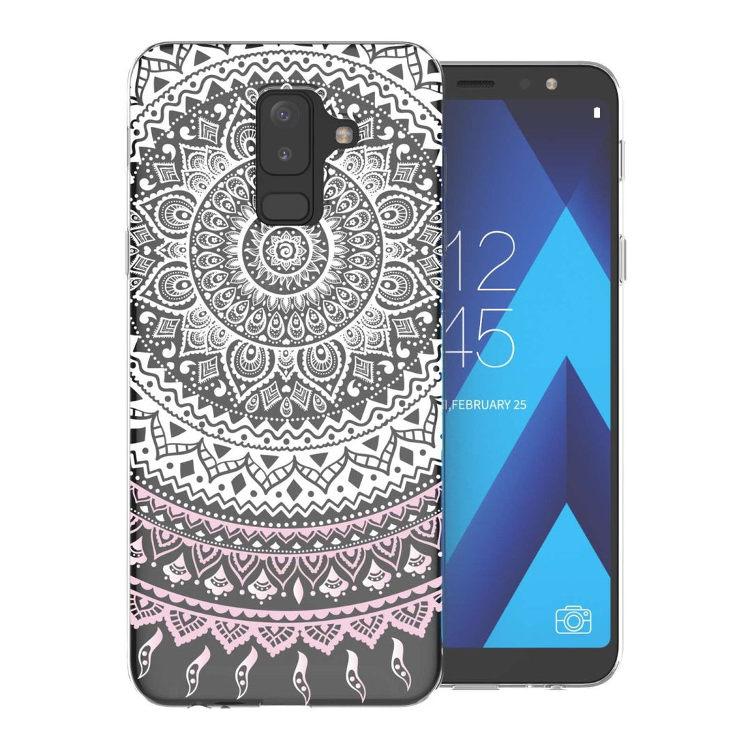 Samsung A6 Plus (2018) Mandala TPU Gel Case - White - Mobile Madhouse