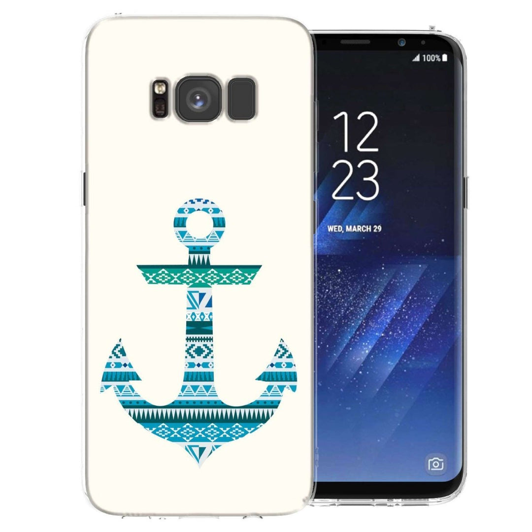 Samsung Galaxy S8 Aztec Blue Anchor TPU Gel Case - Mobile Madhouse