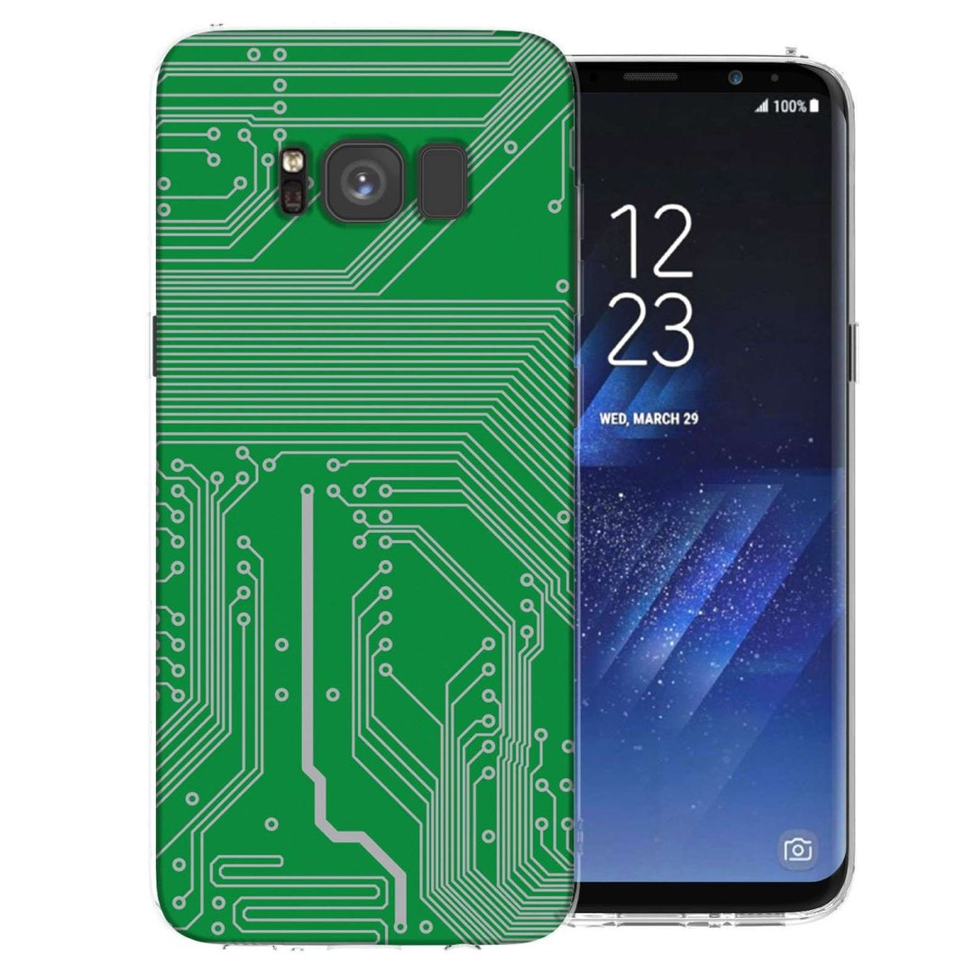 Samsung Galaxy S8 Green Circuit Board TPU Gel Case - Mobile Madhouse