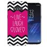 Samsung Galaxy S8 Live Laugh Love Heart TPU Gel Case