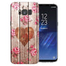 Samsung Galaxy S8 Vintage Wooden Heart TPU Gel Case