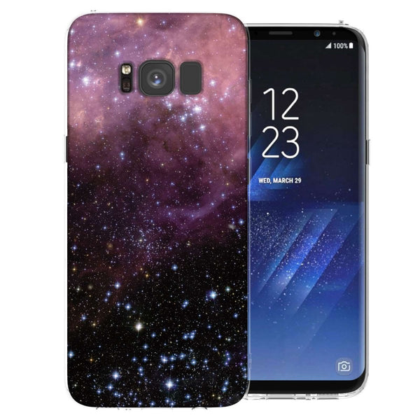 Samsung Galaxy S8 Purple & Black Constellation TPU Gel Case - Mobile Madhouse