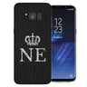 Samsung Galaxy S8 Black Crown Personalised TPU Gel Case
