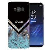 Samsung Galaxy S8 Black Blue Arrow Personalised TPU Gel Case - Mobile Madhouse