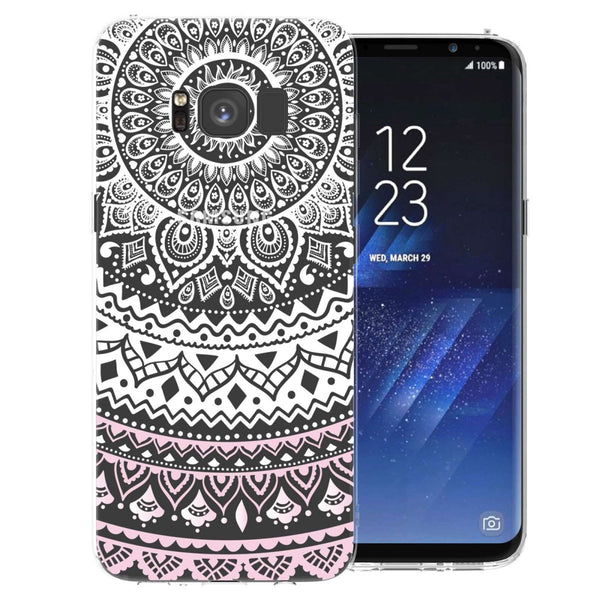 Samsung Galaxy S8 Mandala TPU Gel Case - White - Mobile Madhouse