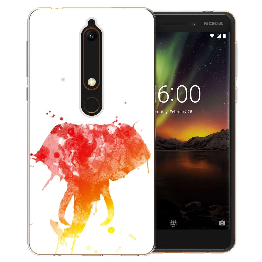 Nokia 6 (2018) Elephant Splash TPU Gel Case - Mobile Madhouse