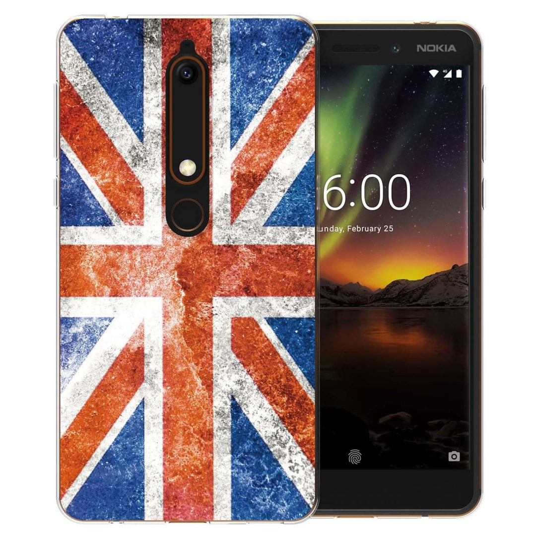 Nokia 6 (2018) Retro Union Jack Flag TPU Gel Case - Mobile Madhouse