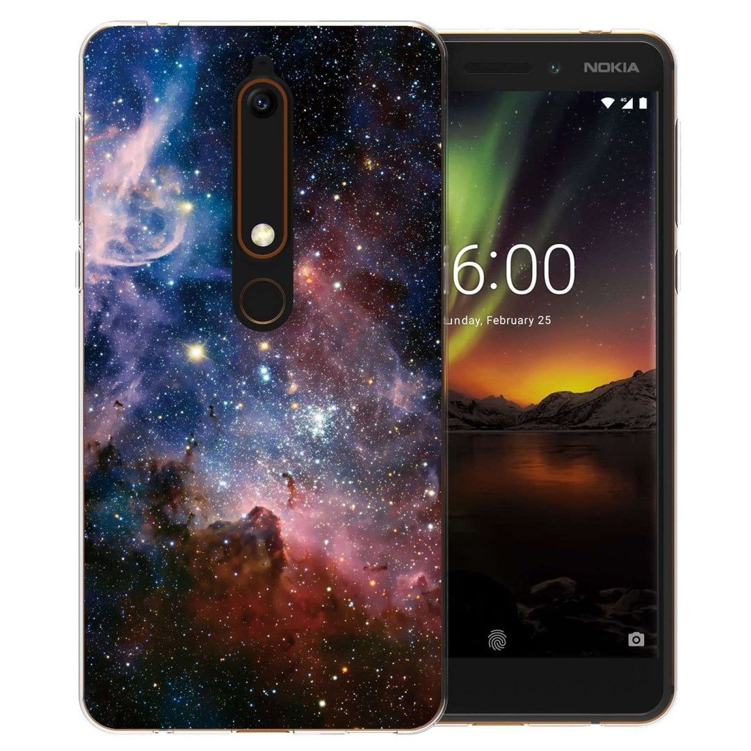 Nokia 6 (2018) Blue Constellation TPU Gel Case - Mobile Madhouse
