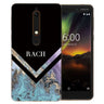 Nokia 6 (2018) Black Blue Arrow Personalised TPU Gel Case