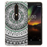 Nokia 6 (2018) Mandala TPU Gel Case - Mint Green