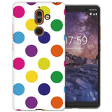 Nokia 7 Plus Multi Colour Polka Dot TPU Gel Case - Mobile Madhouse