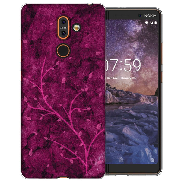 Nokia 7 Plus Pink Tree TPU Gel Case - Mobile Madhouse