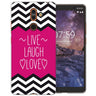 Nokia 7 Plus Live Laugh Love Heart TPU Gel Case
