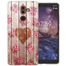 Nokia 7 Plus Vintage Wooden Heart TPU Gel Case